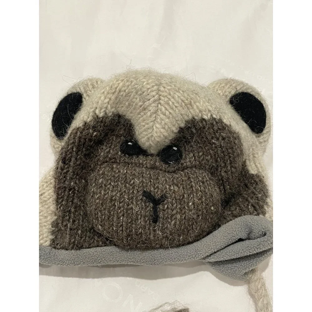 KYIEER OUTWEAR MONKEY WINTER HAT FOR KIDS